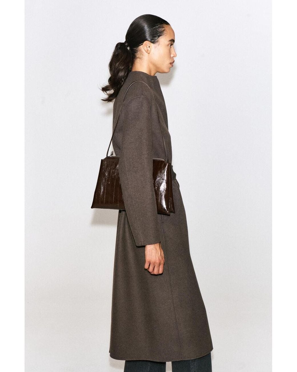 COS Brown Pavilion Shoulder Bag