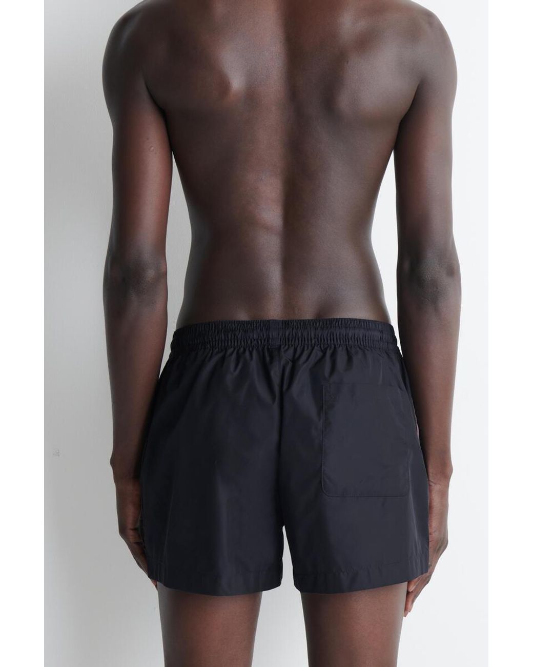 COS Blue Stripe-Detail Swim Shorts for men