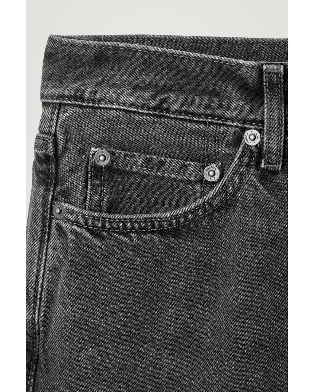 COS Gray Pillar Tapered Jeans for men