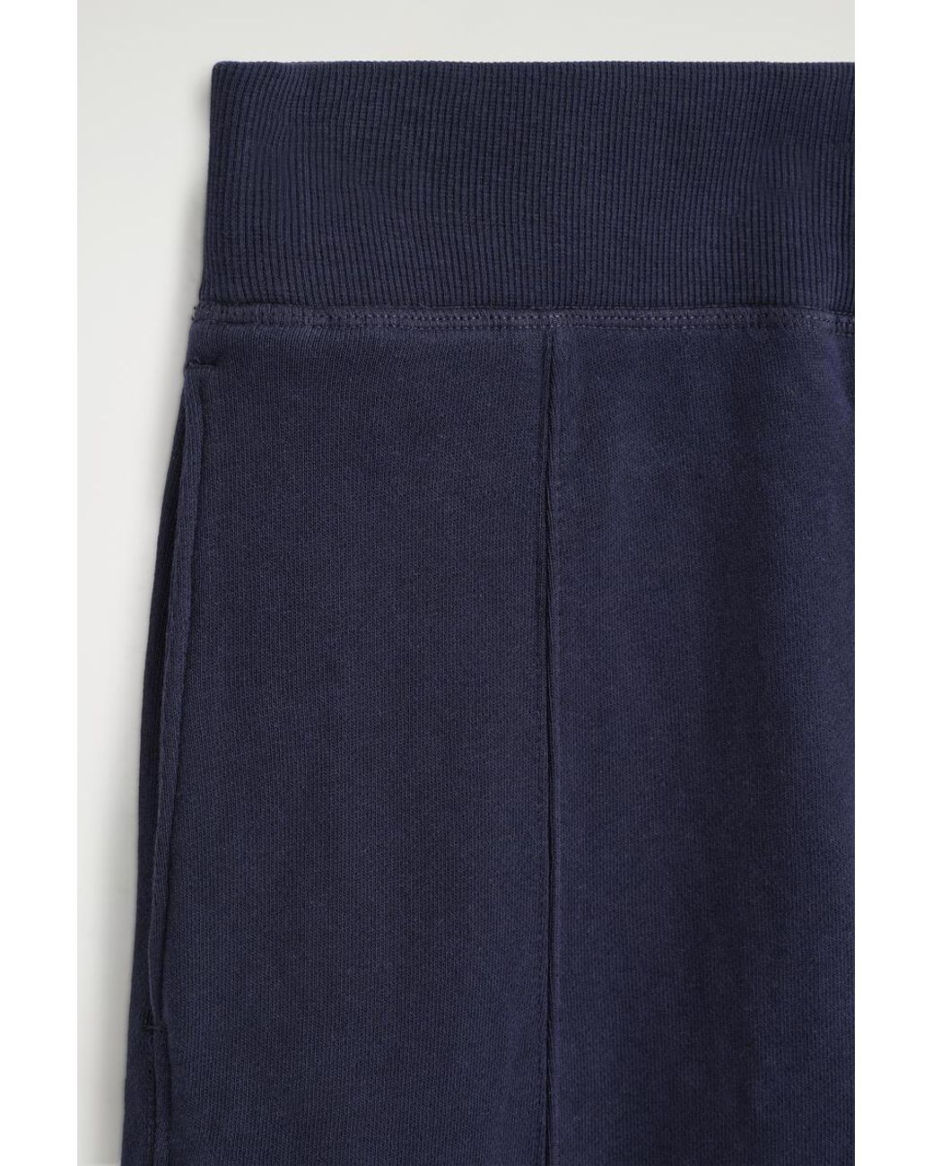COS Blue Cotton Barrel-Leg Joggers