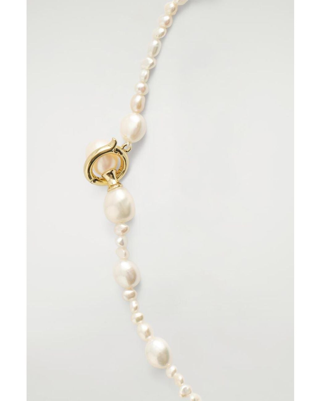 COS White Irregular Freshwater Pearl Necklace