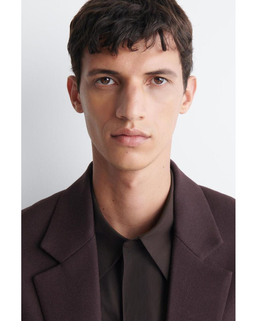 COS Purple Wool-Twill Single-Breasted Blazer for men