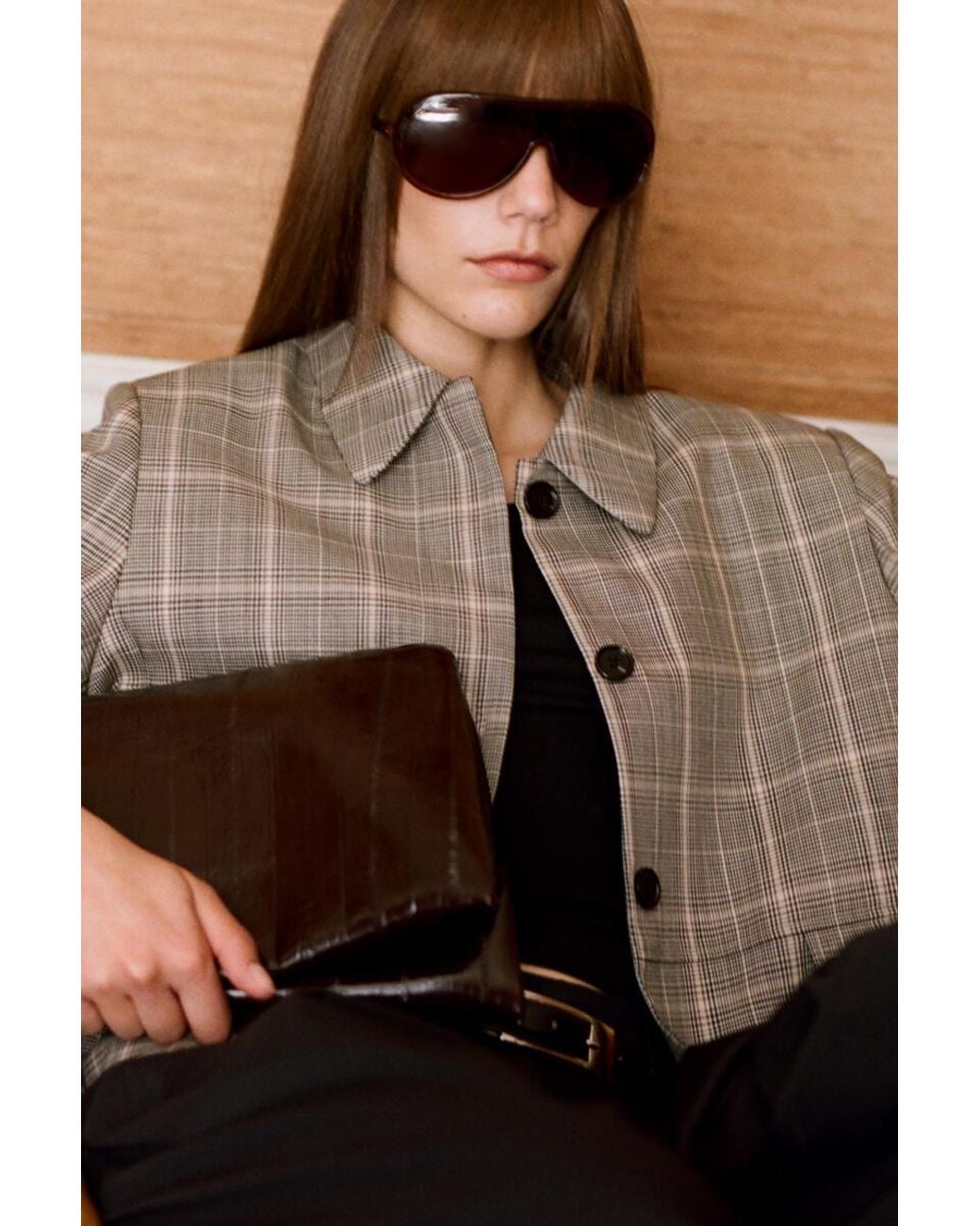 COS Brown Pavilion Shoulder Bag