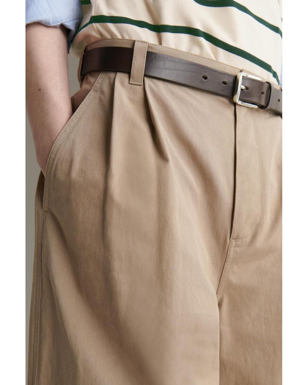 COS Natural Cotton Relaxed-Fit Barrel-Leg Utility Pants for men