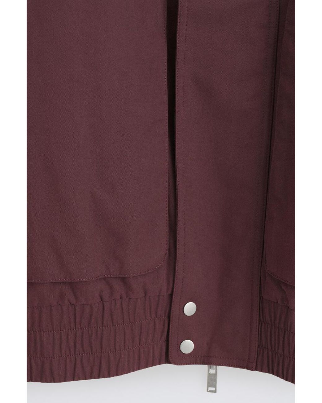 COS Red Padded Funnel-Neck Bomber Jacket for men