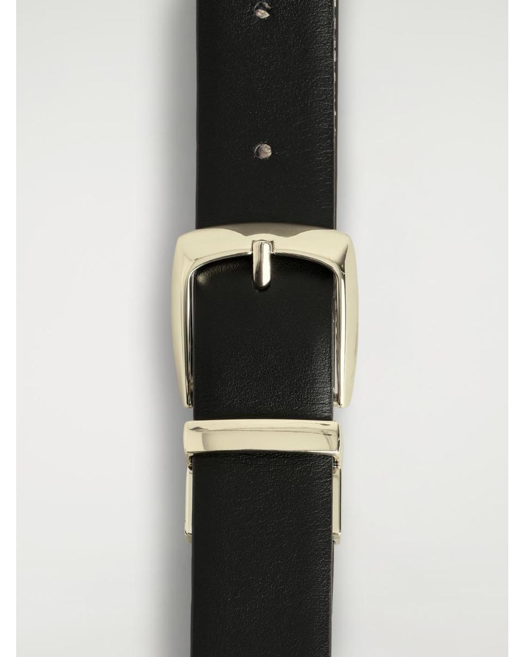 COS Brown Reversible Leather Belt
