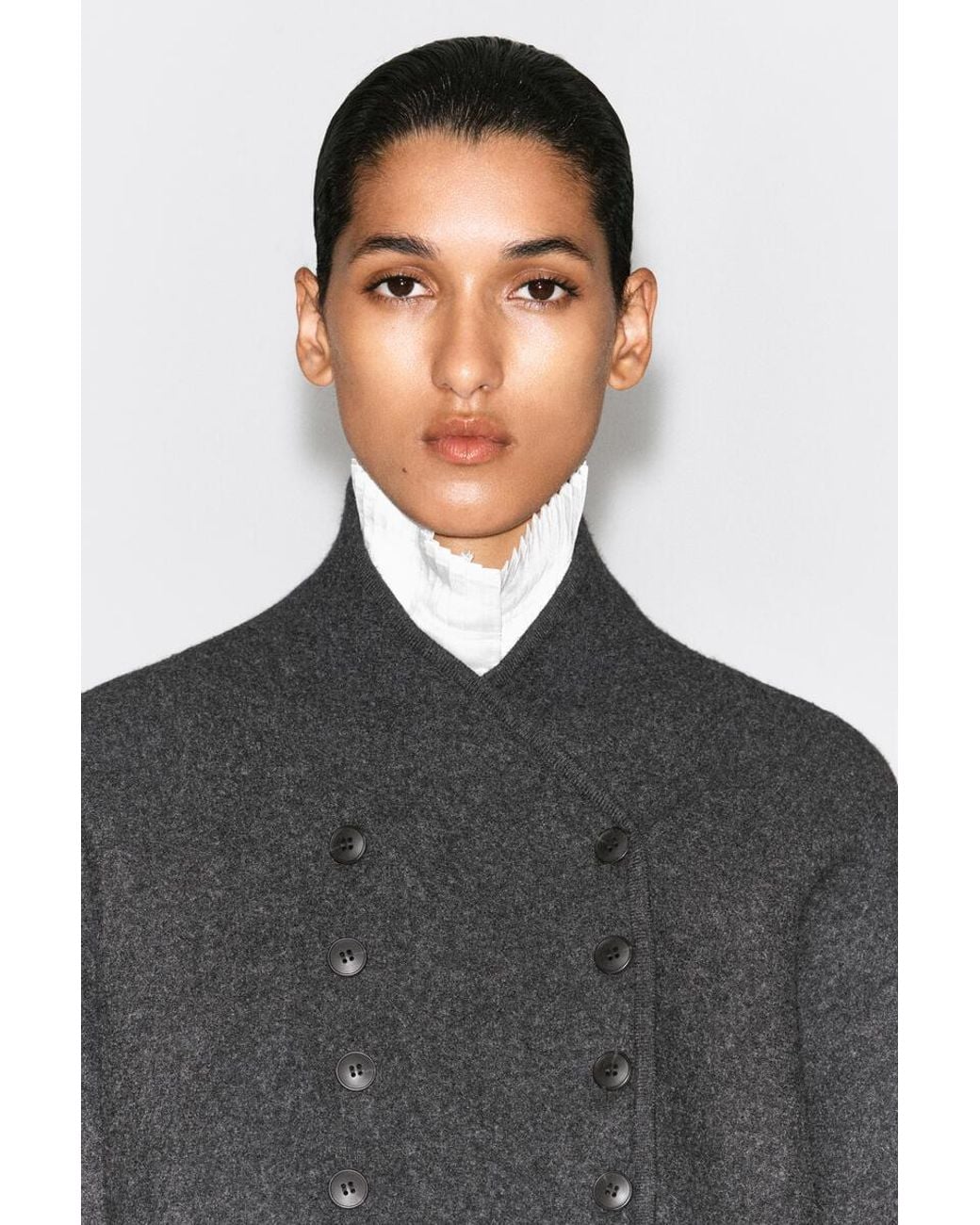 COS Black Boiled-Wool Uniform Jacket