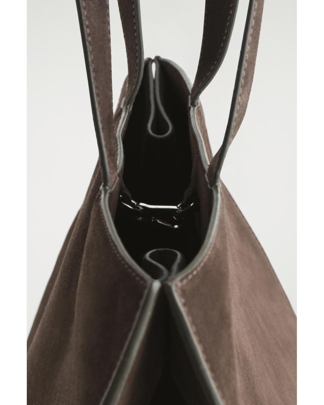 COS Brown Gallery Tote Bag