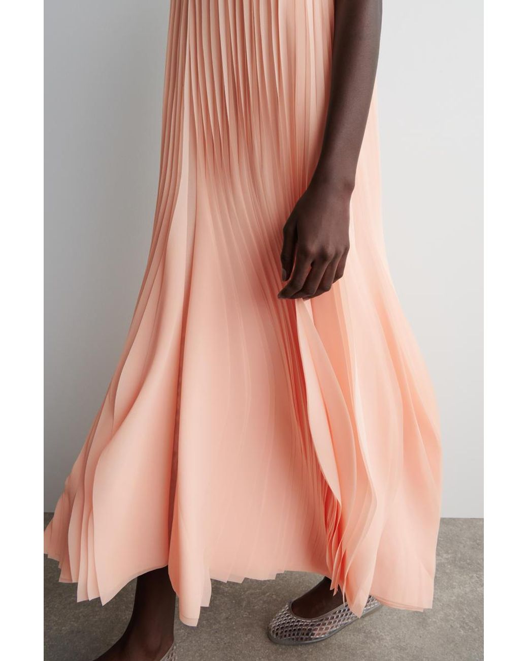 pleated petal dress cos Cos Petal Mini Dress In Gray - 70% Off