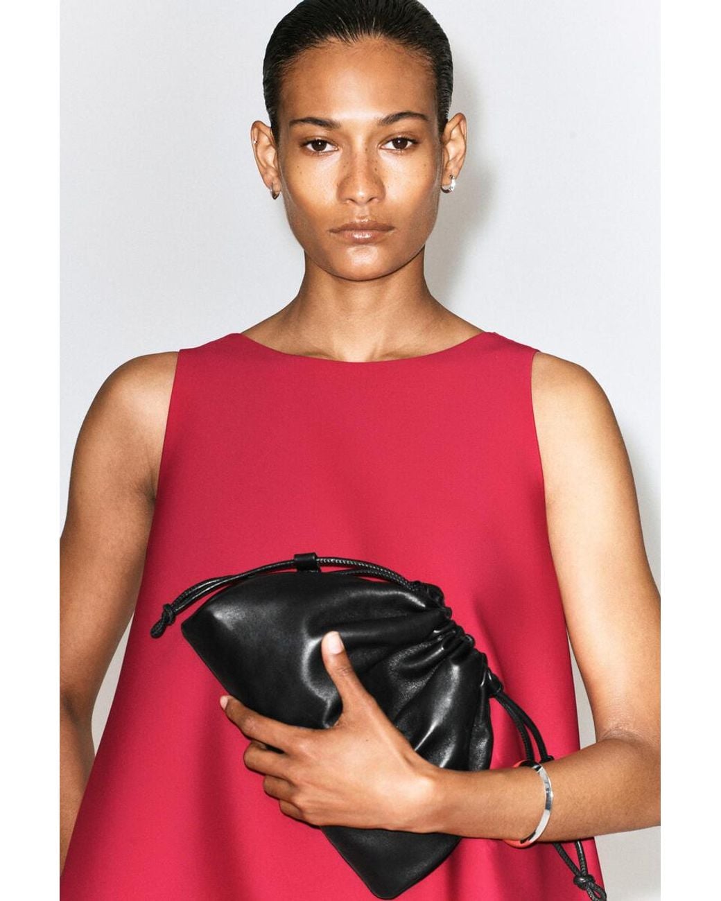COS Red Scuba A-Line Mini Dress