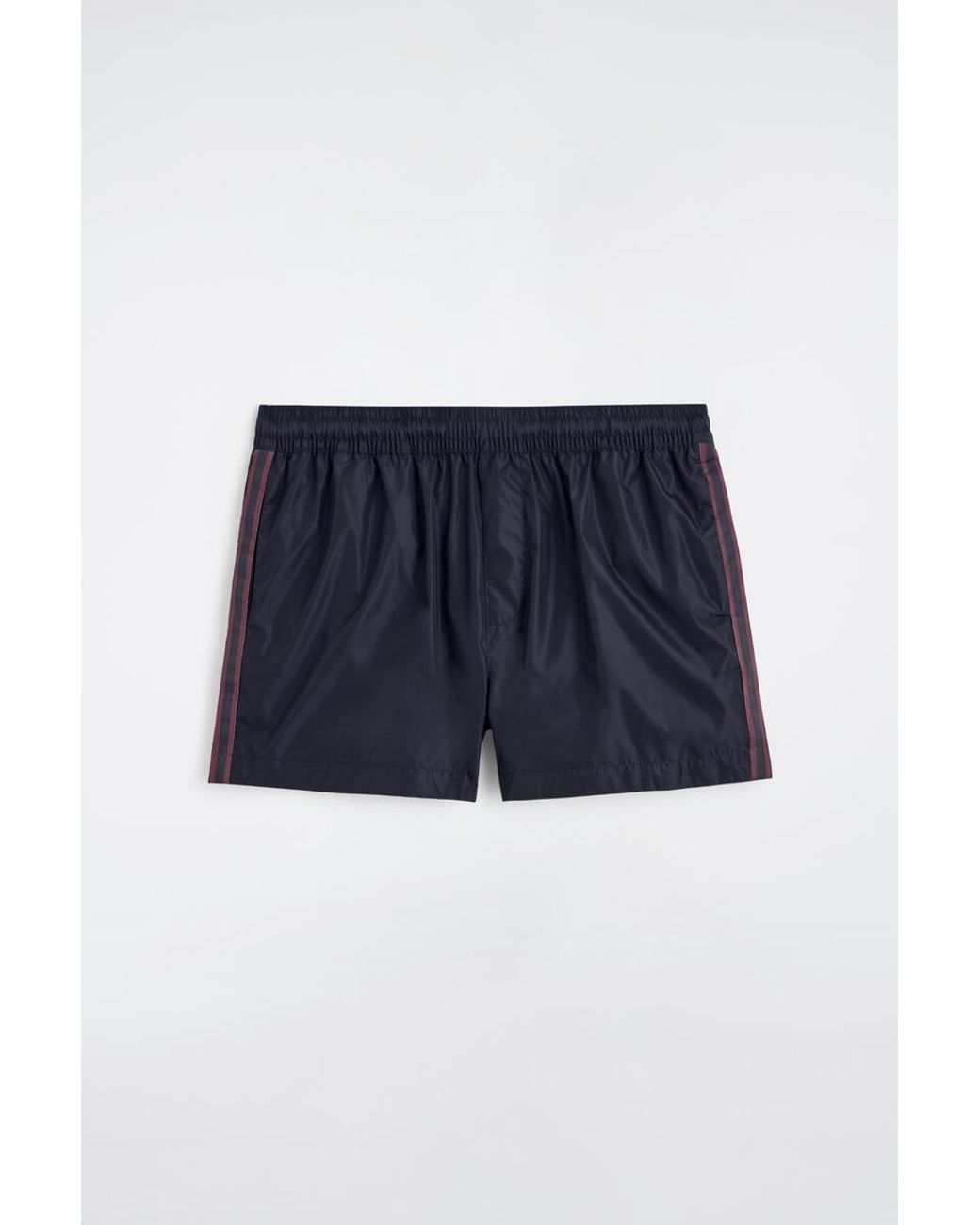 COS Blue Stripe-Detail Swim Shorts for men
