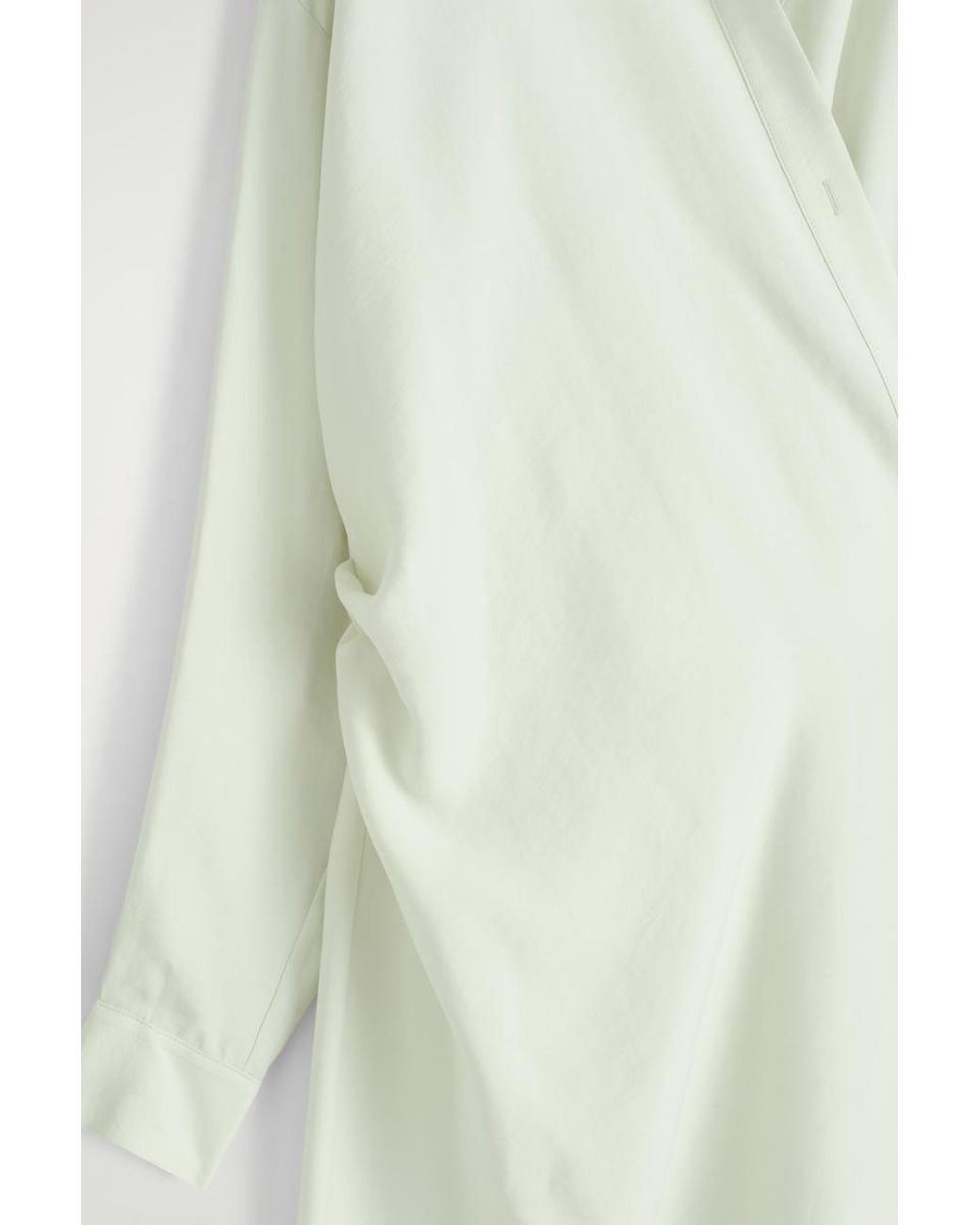 COS White Wrap Midi Shirt Dress