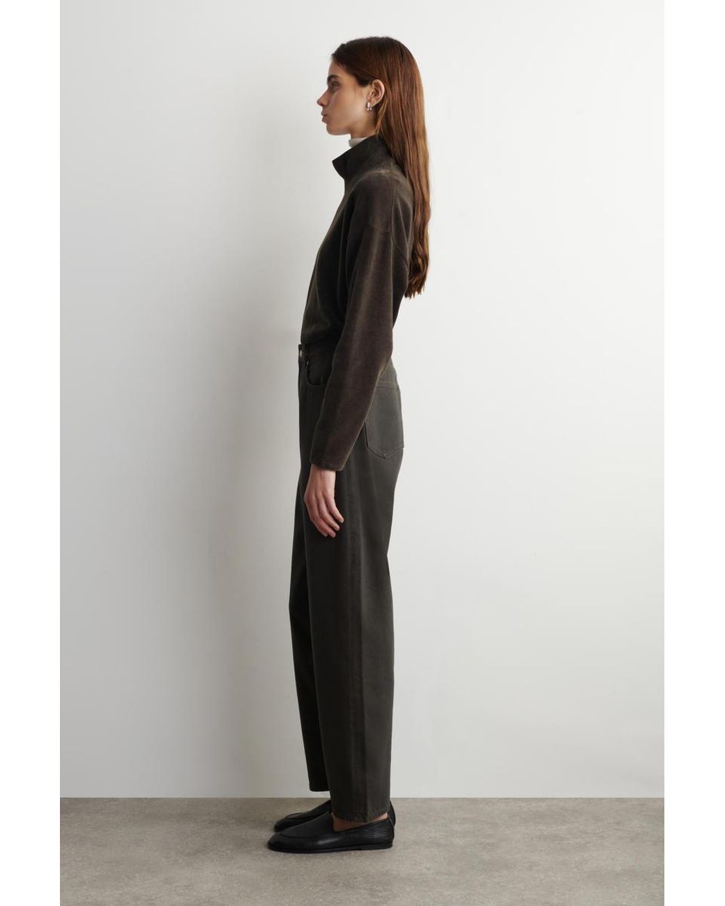 COS Black Bay Barrel-Leg Jeans