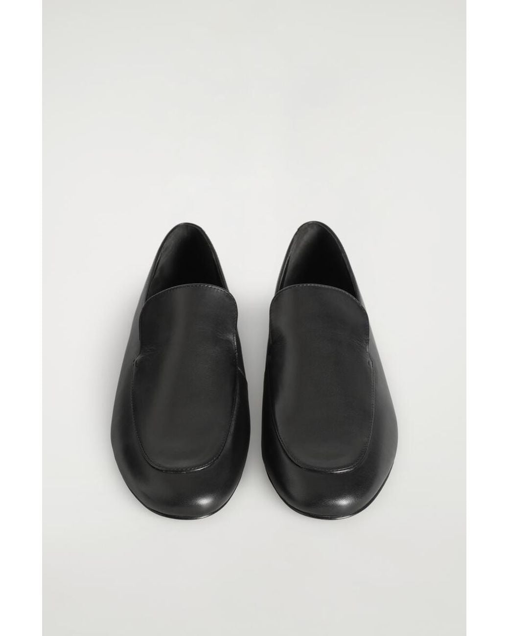 COS White Leather Loafers