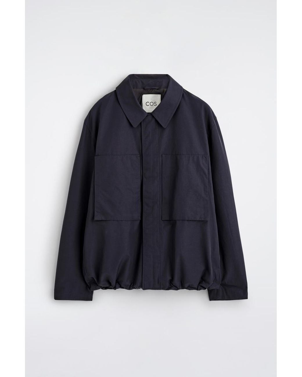 COS Blue Packable-Hood Windbreaker Jacket for men