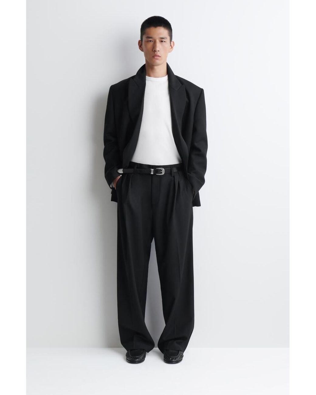 Blazer Doppiopetto di COS in Black da Uomo