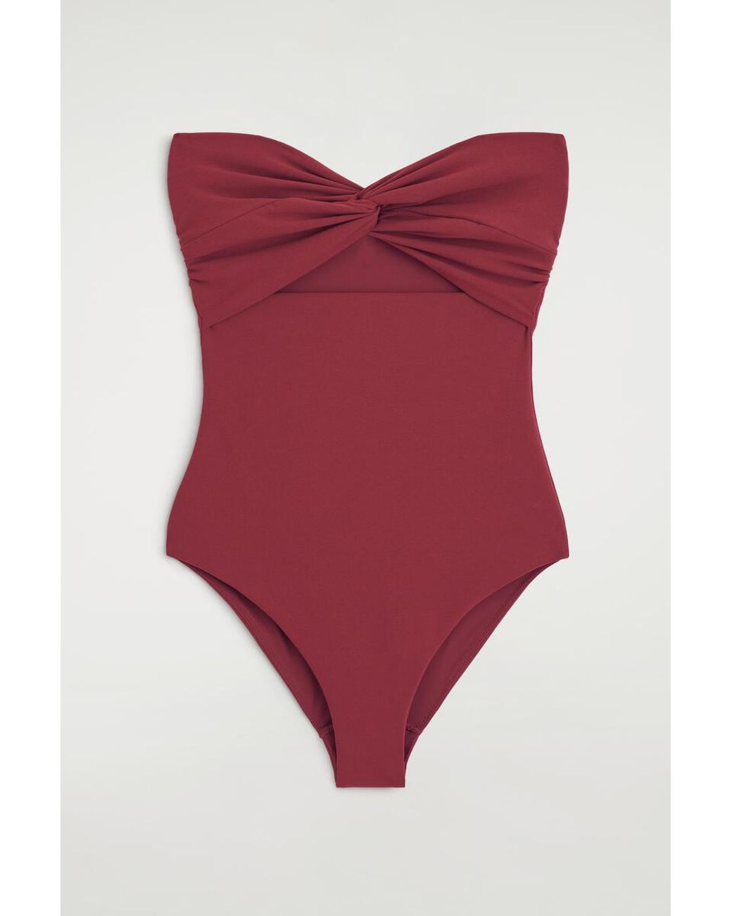 COS Twisted Textured Cutout Swimsuit