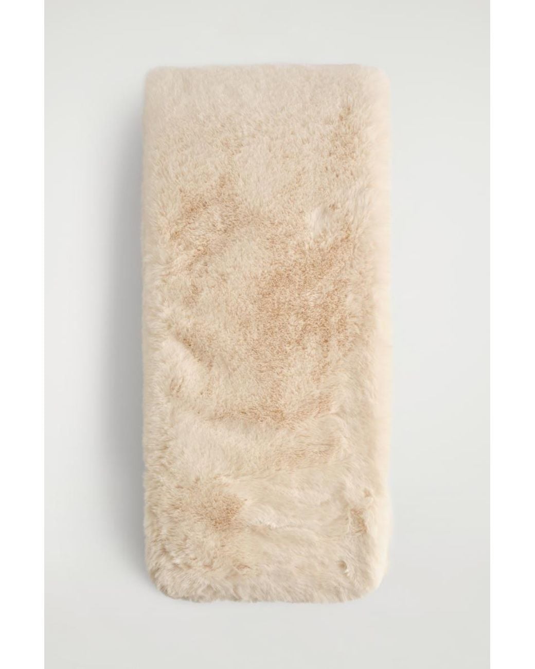 COS Natural Fur-Effect Scarf
