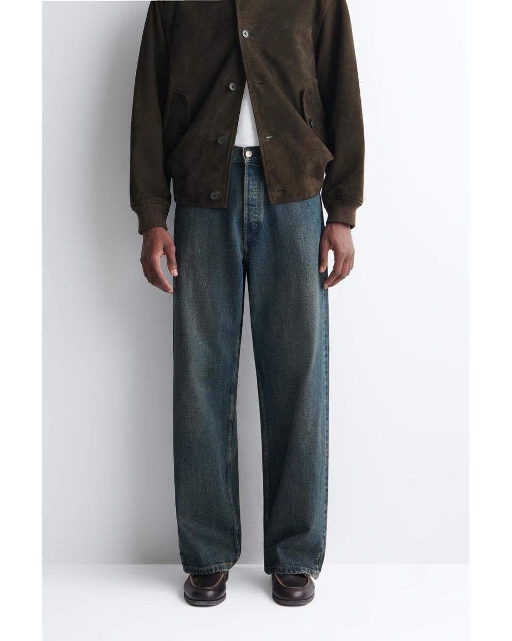 COS Gray Signature Regular-Fit Straight-Leg Jeans for men