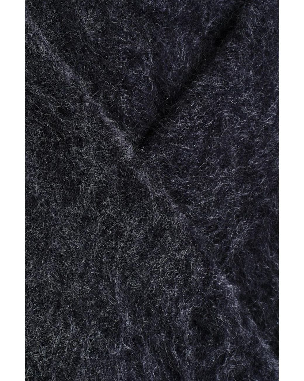 COS Blue Brushed Pure Cashmere Triangle Scarf