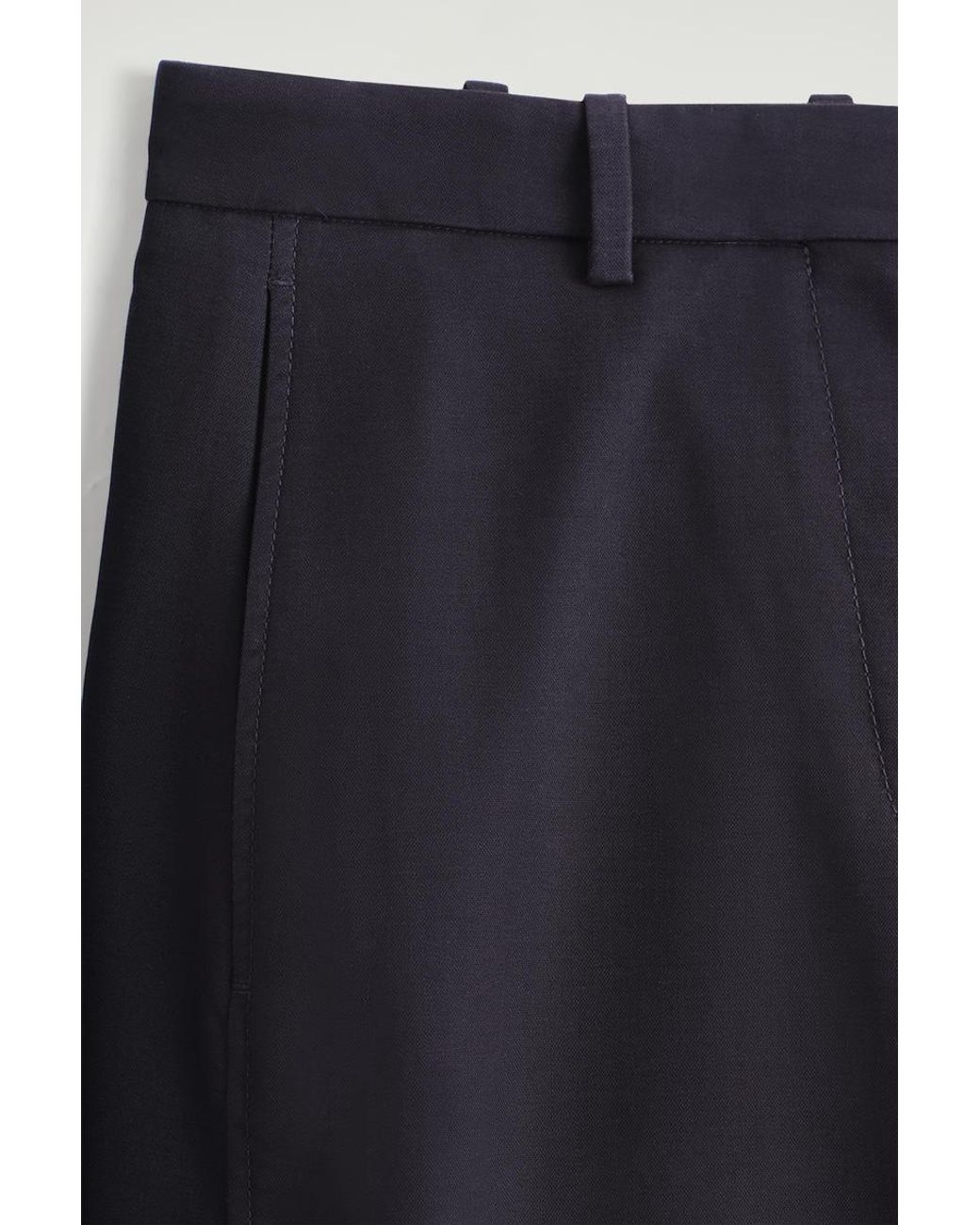 COS Blue Barrel-Leg Cotton Chinos