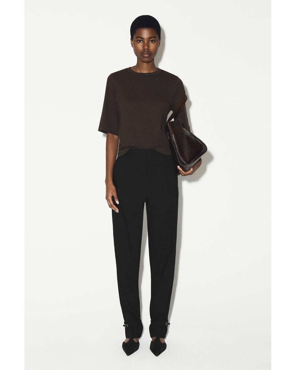 COS Black Cotton T-Shirt