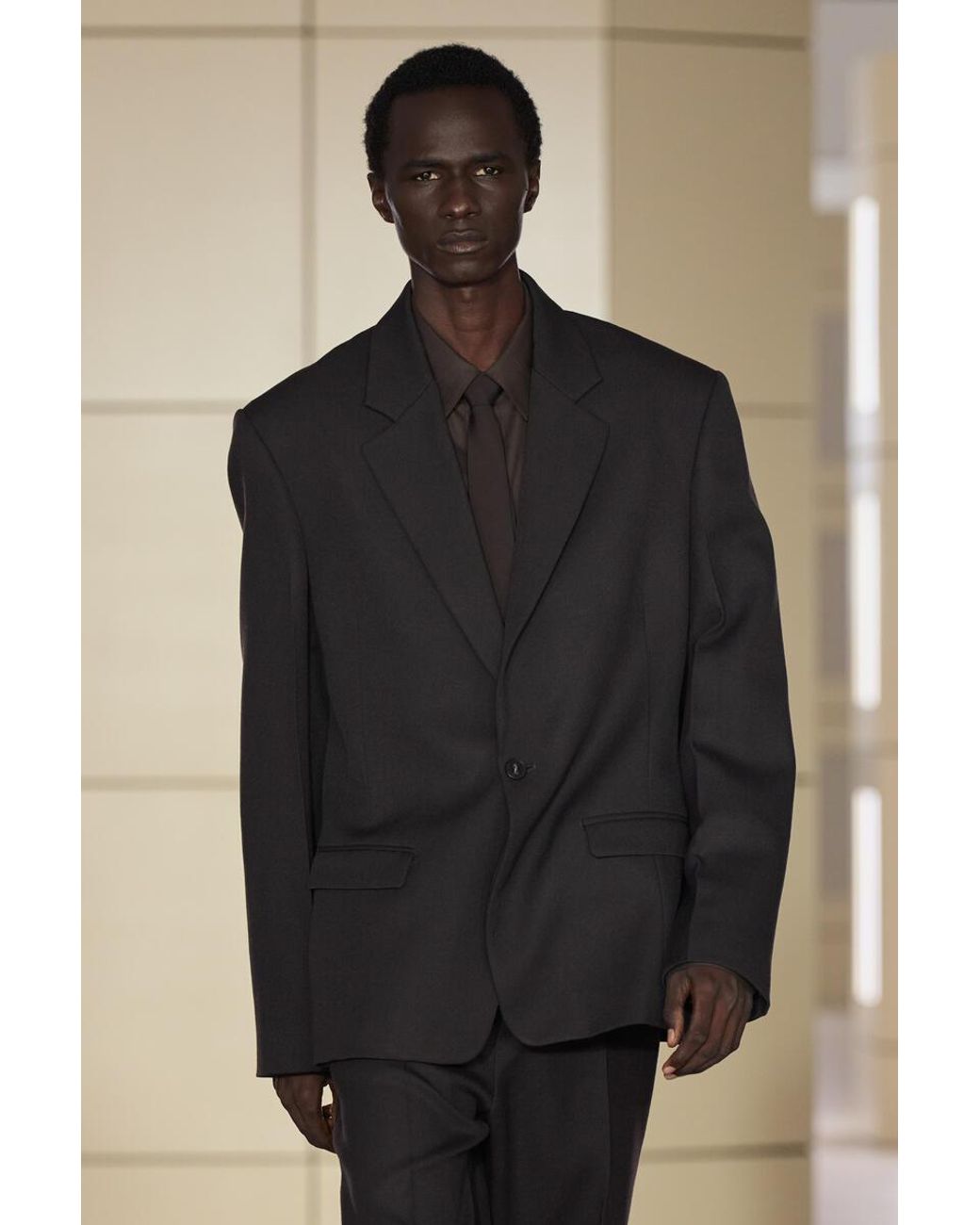 COS Purple Wool-Twill Single-Breasted Blazer for men
