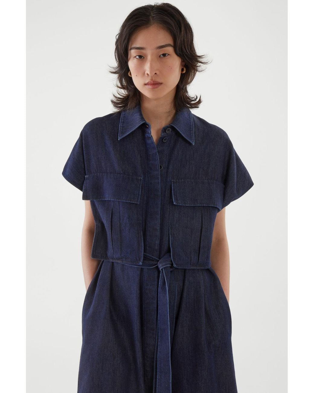 cos asymmetric denim dress Ivy Denim Dress - Women's Denim Dress