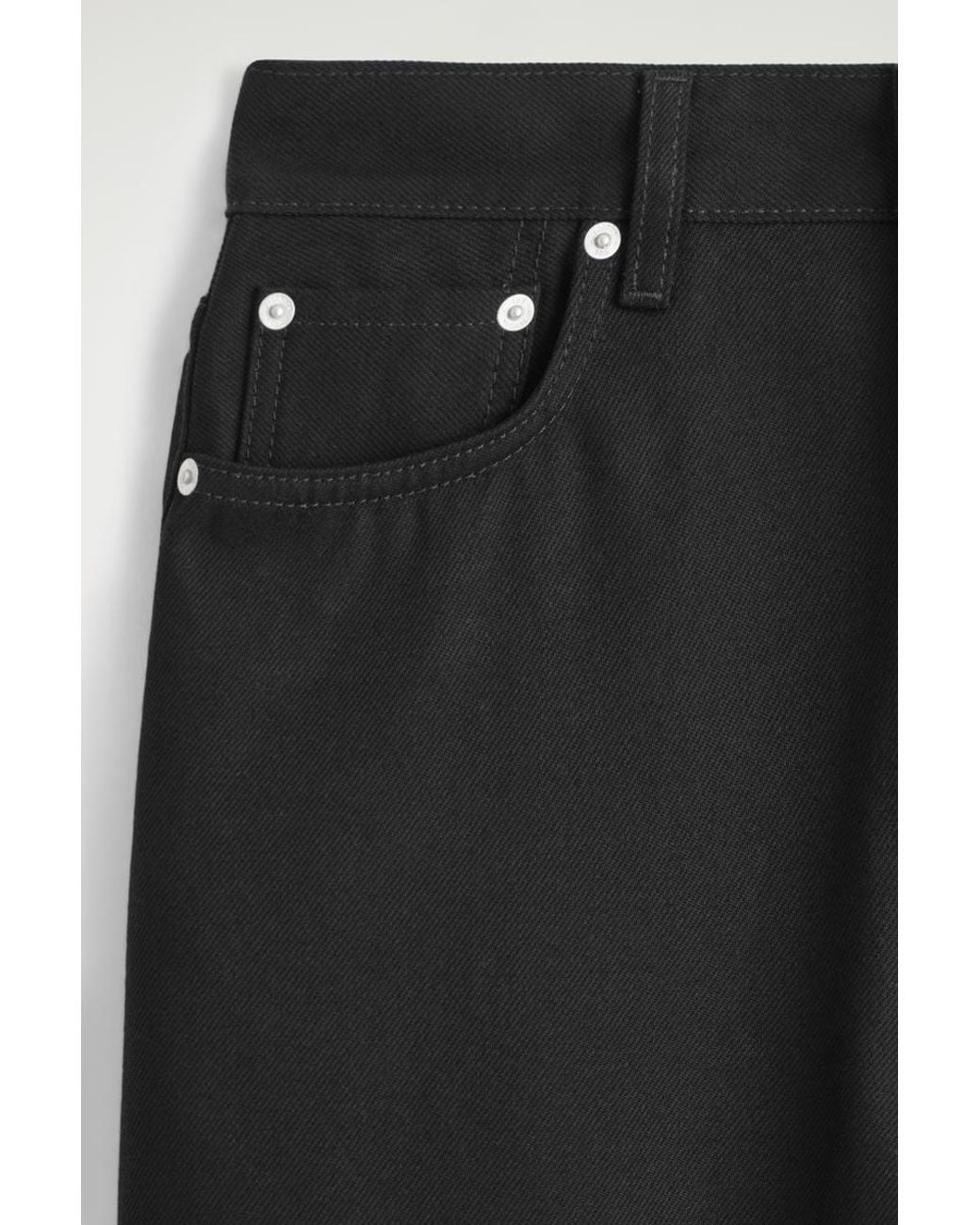 COS Dial Wide-Leg Jeans in Black | Lyst