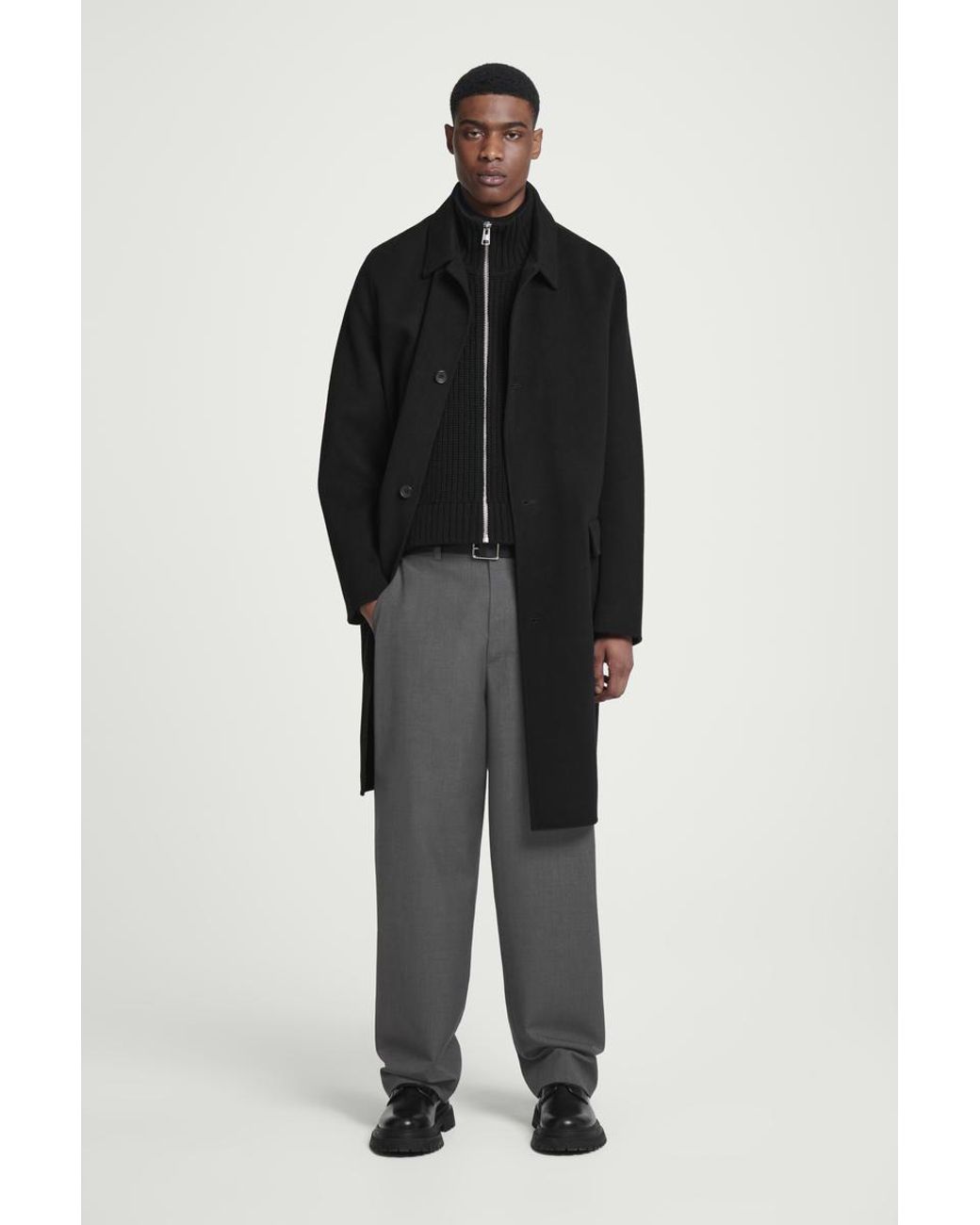 cos-Black-Open-Side-Zip-Up-