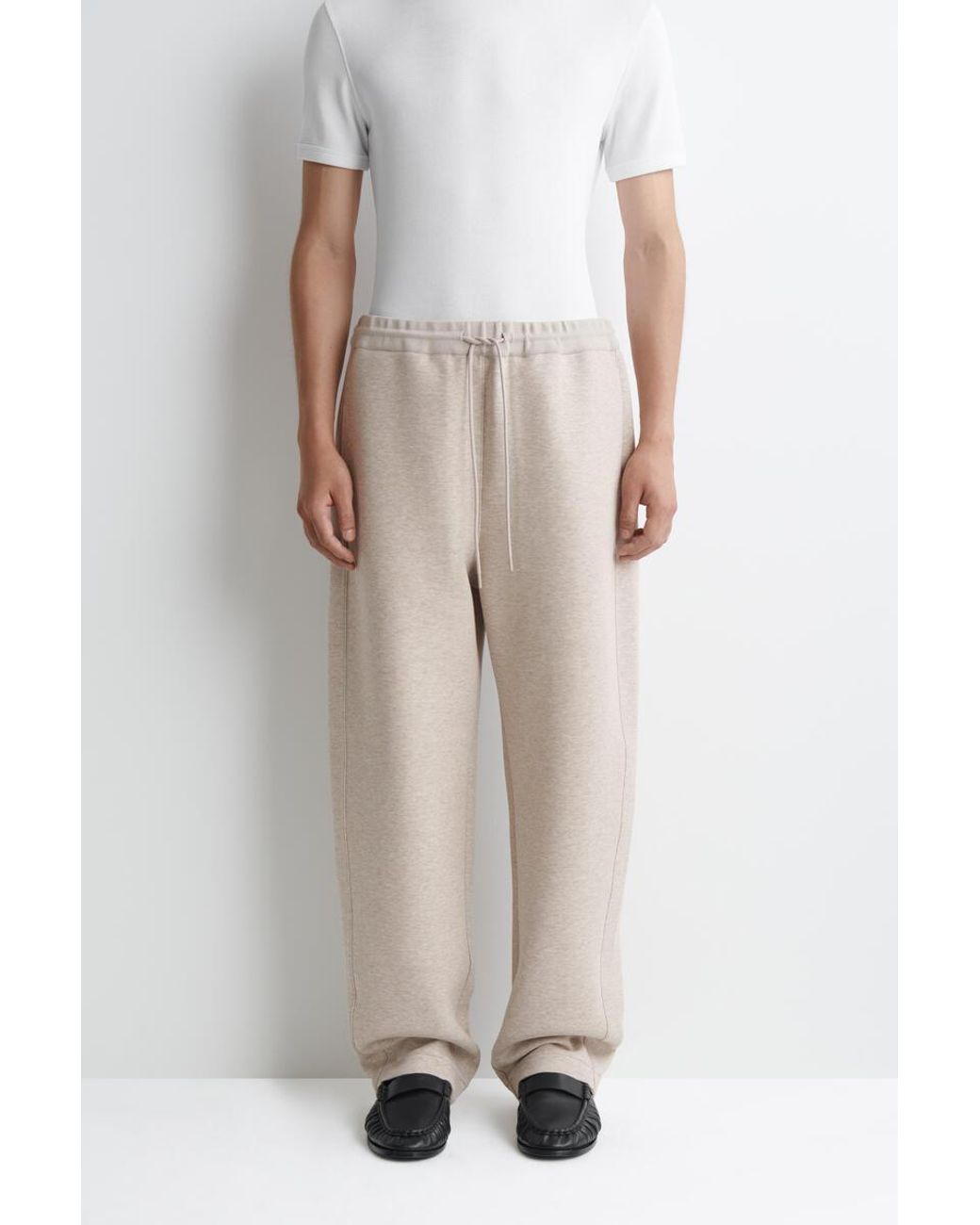 COS White Scuba Relaxed-Fit Barrel-Leg Joggers for men