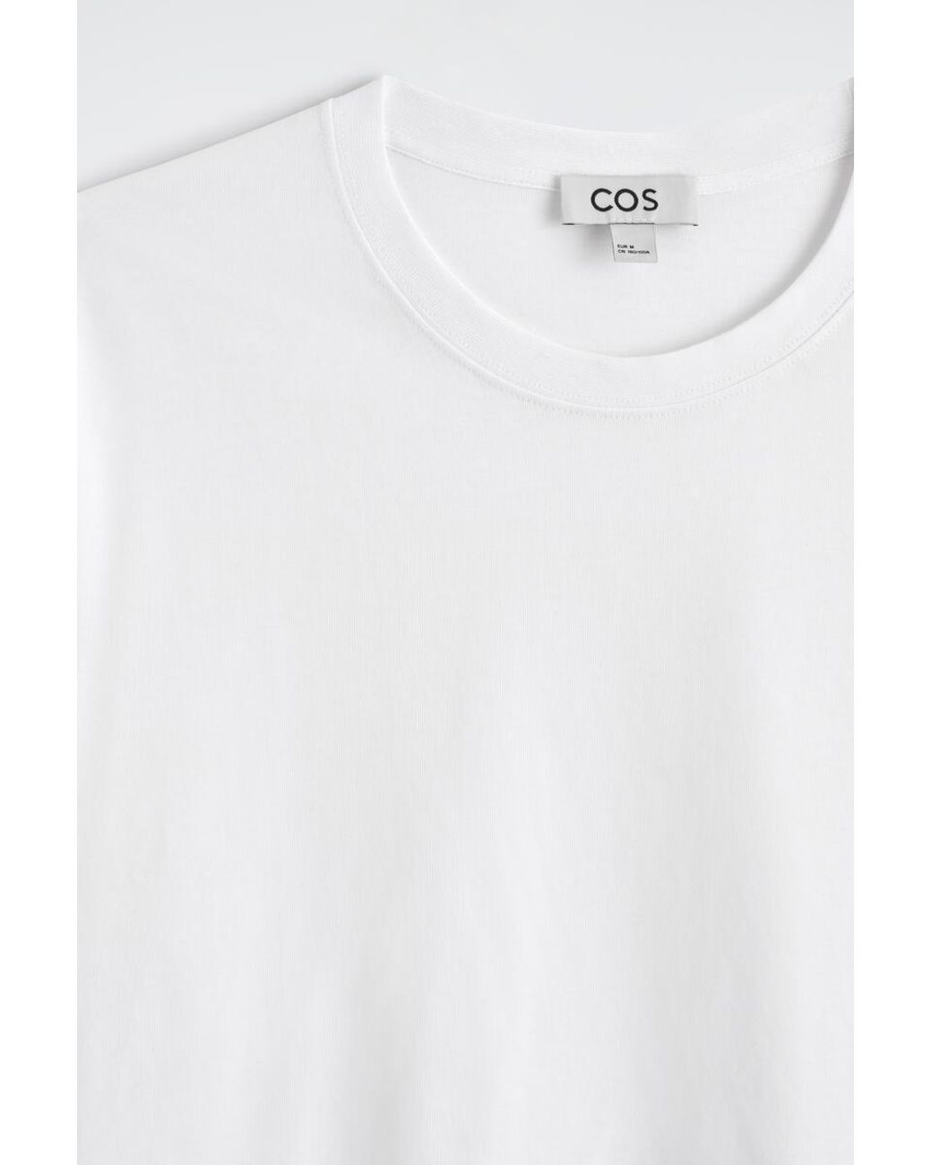 COS White Regular-Fit Cotton T-Shirt for men