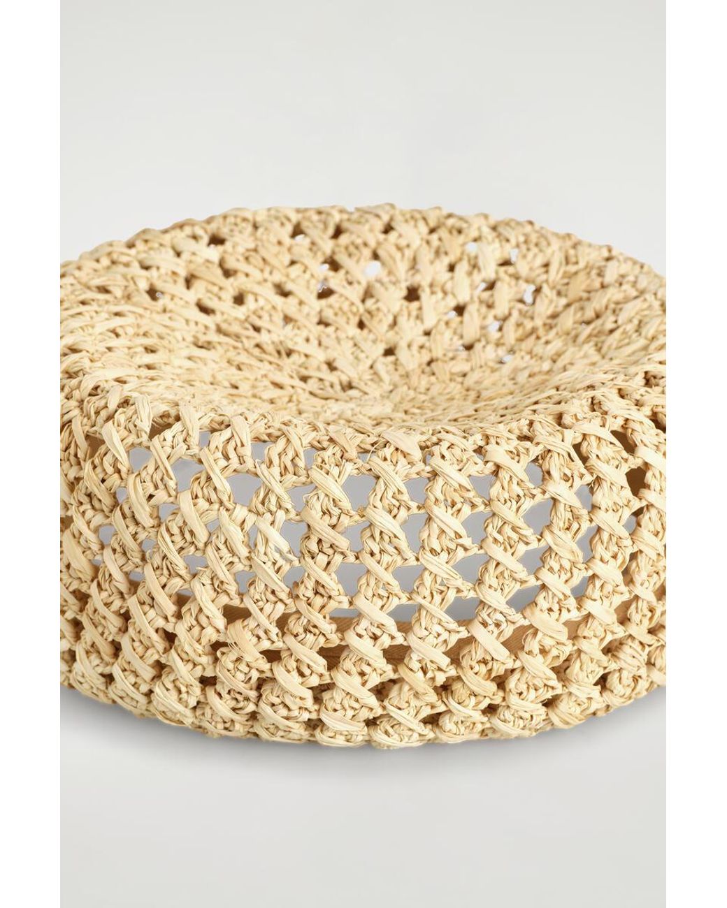 COS Natural Raffia Beret