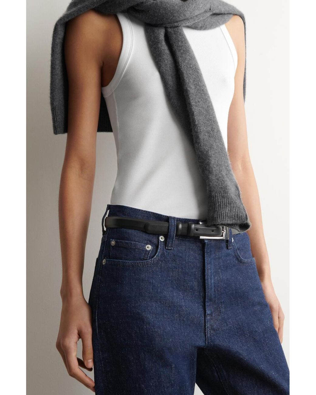COS Blue Flute Slim-Leg Jeans