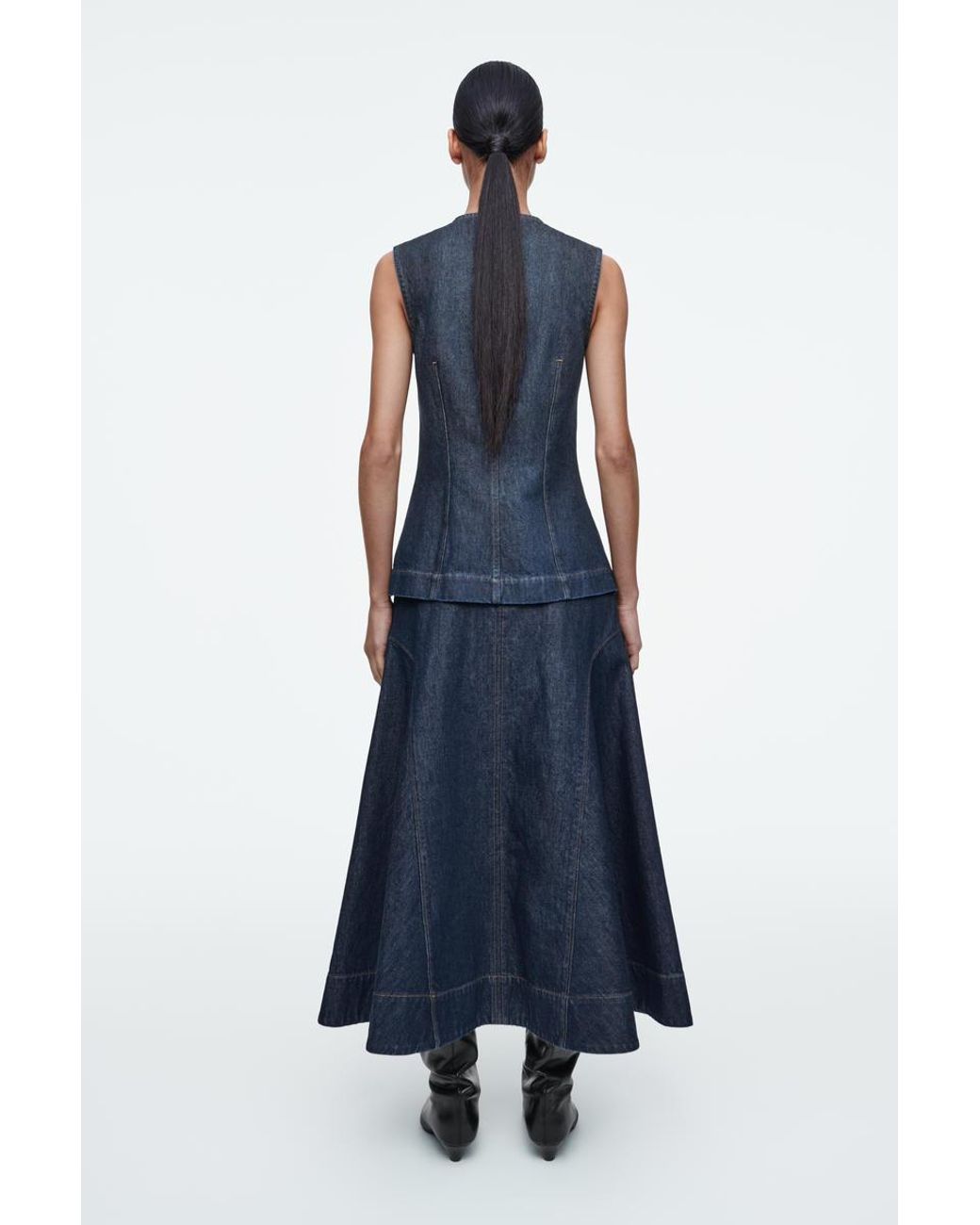 cos denim a line dress 3.1 Phillip Lim Trapeze Mini Dress