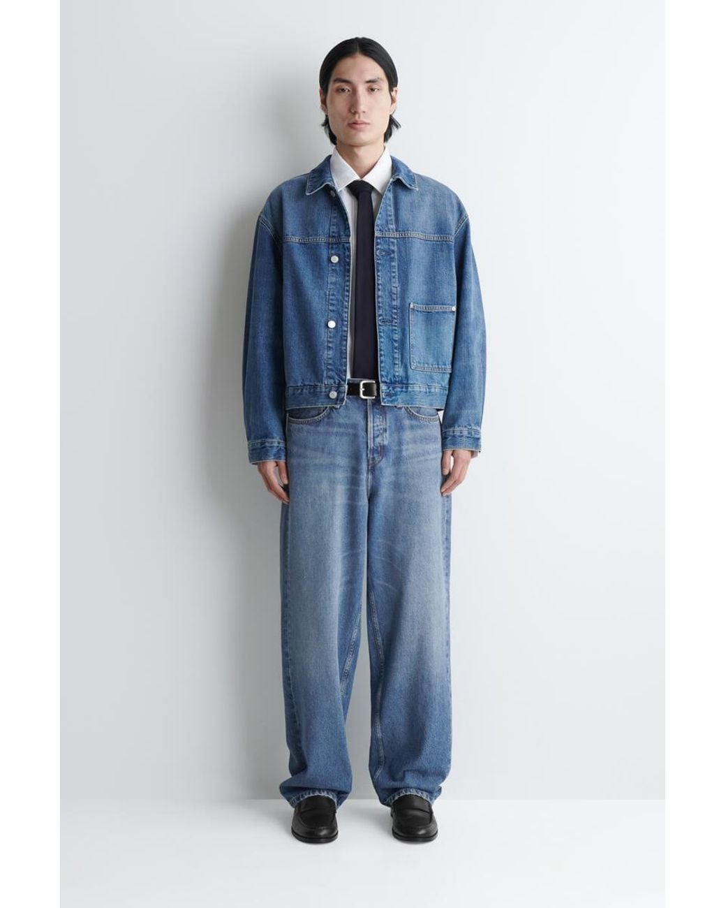 COS Blue Denim Shirt Jacket for men