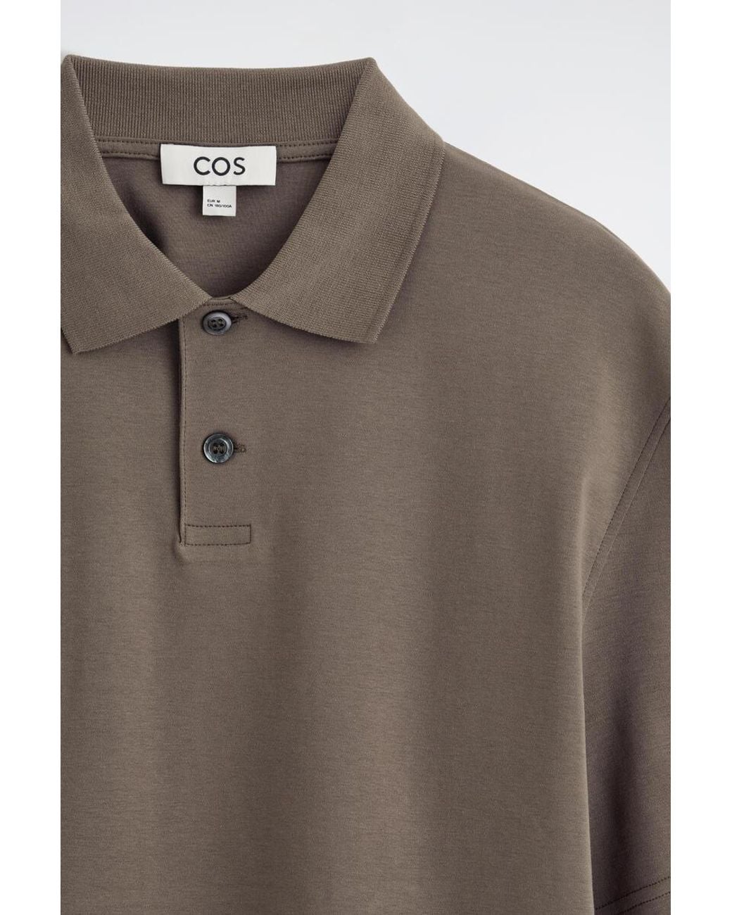 Polo En Coton Interlock COS pour homme en coloris Brown