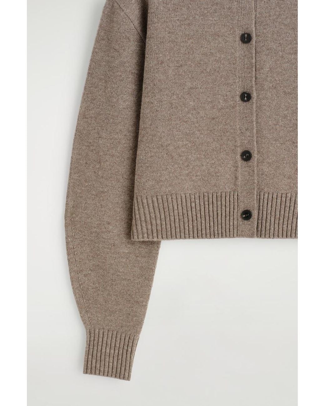 COS Natural Merino Wool Cardigan