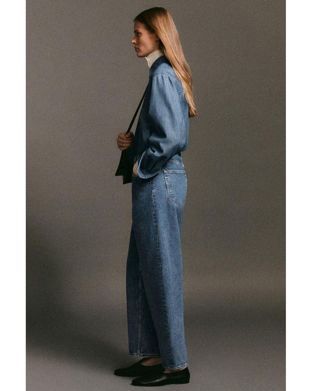 COS Blue Bay Barrel-Leg Jeans