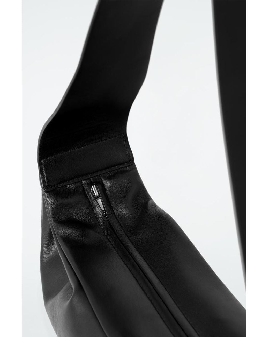 COS Black Swing Crossbody Bag - Leather