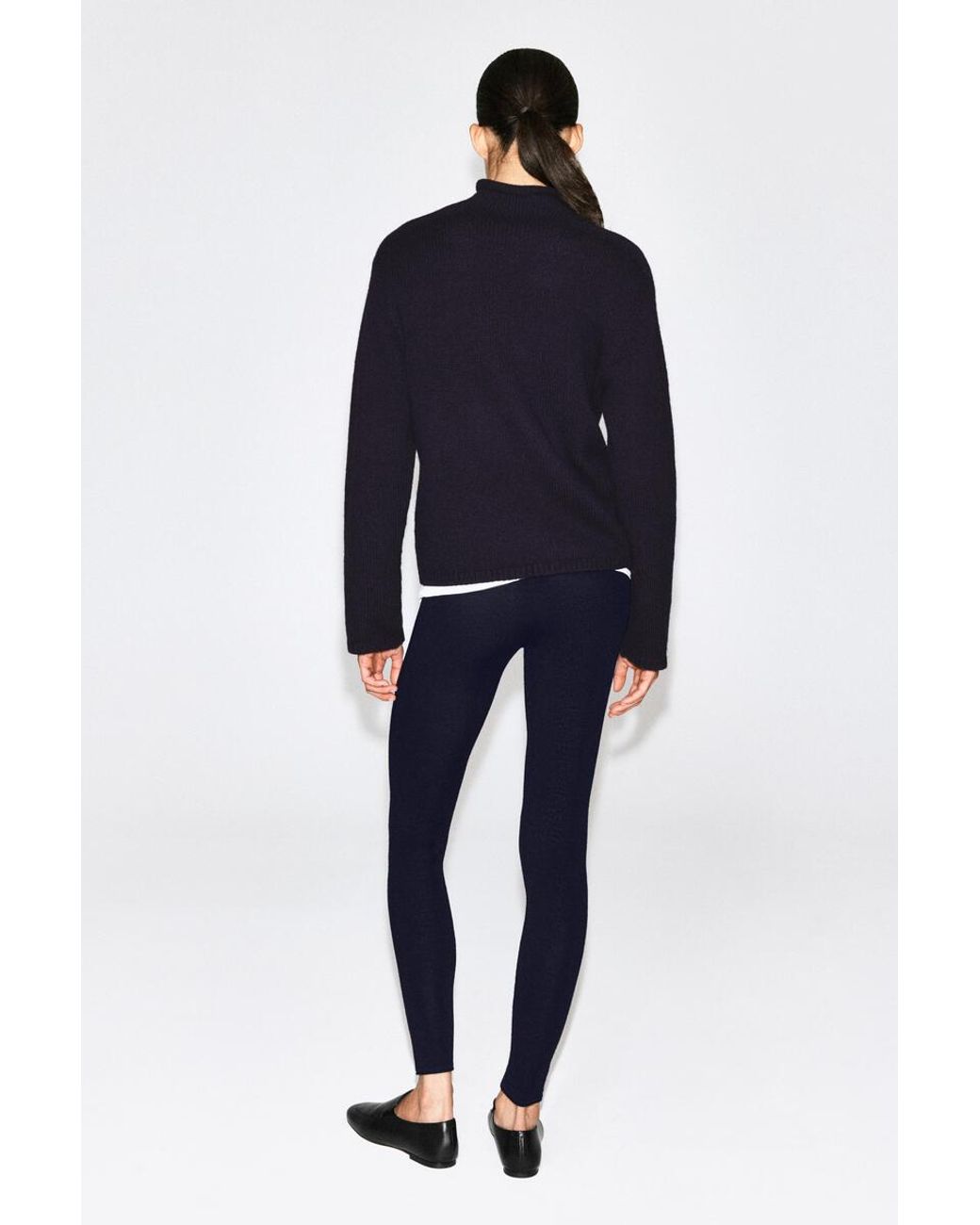COS Blue Seamless Merino Wool Leggings