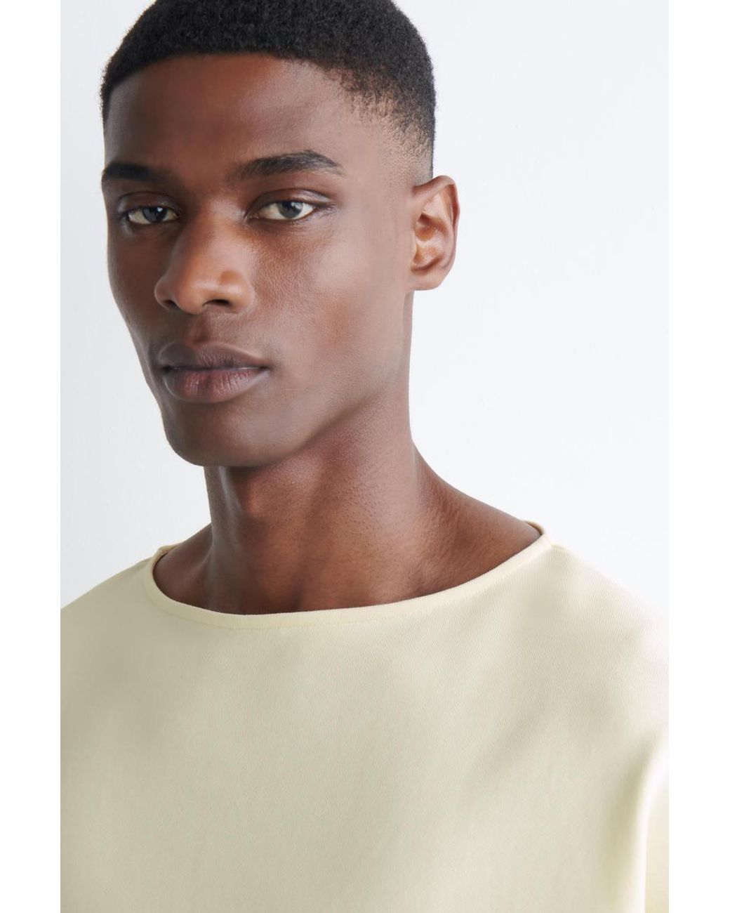 COS Natural Oversized Boat-Neck Sweatshirt for men