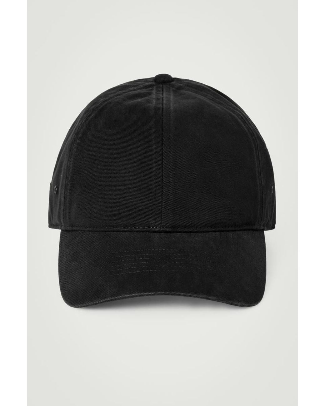 COS Black Cotton-twill Baseball Cap for men