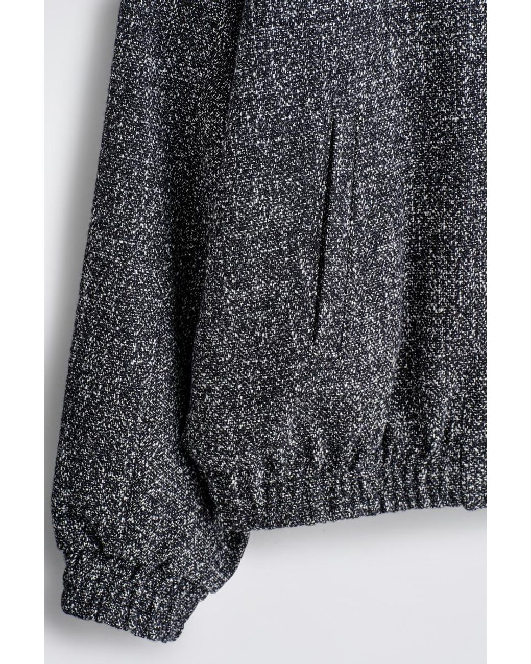 COS Gray Tweed Track Jacket for men