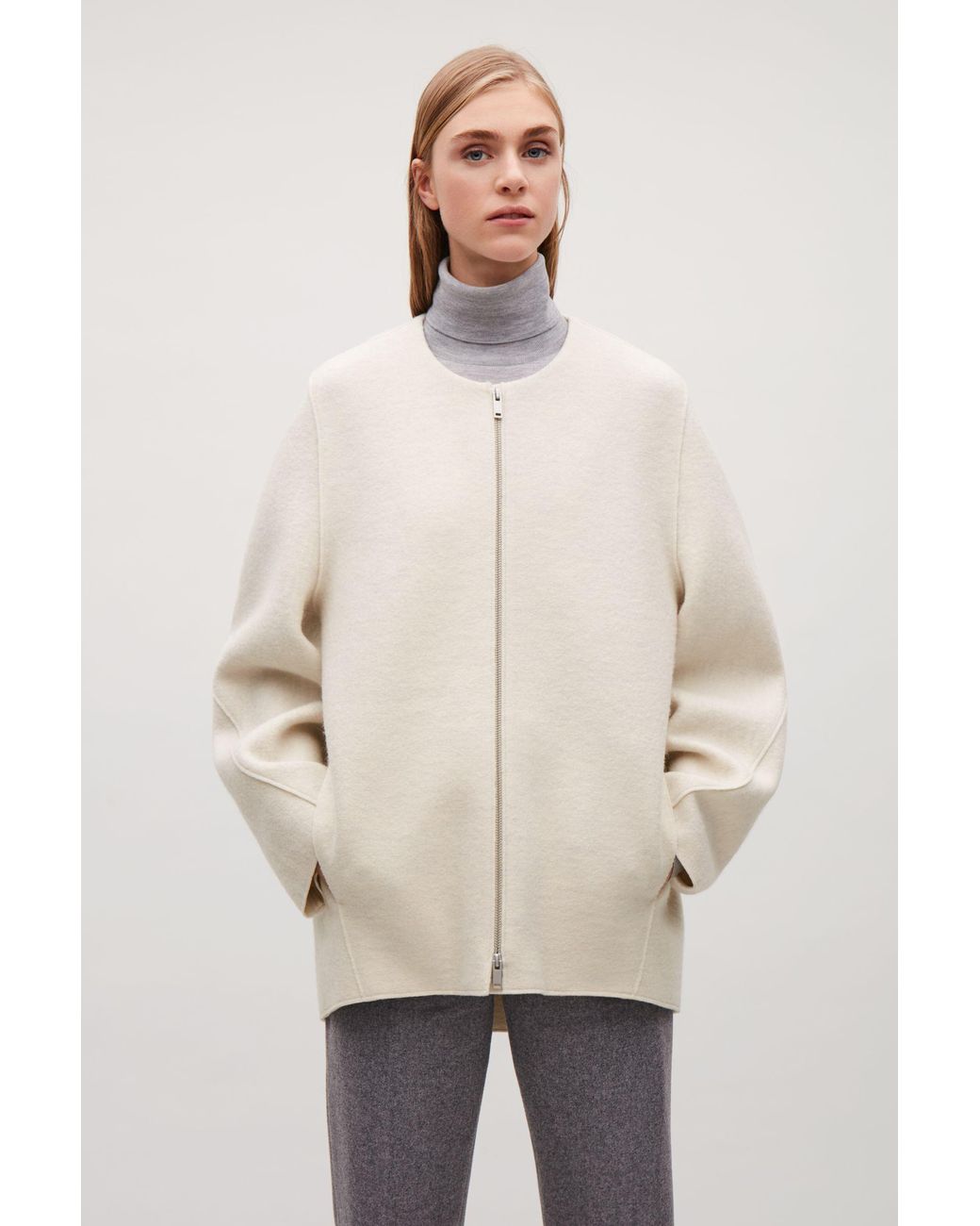 Cos cocoon coat top