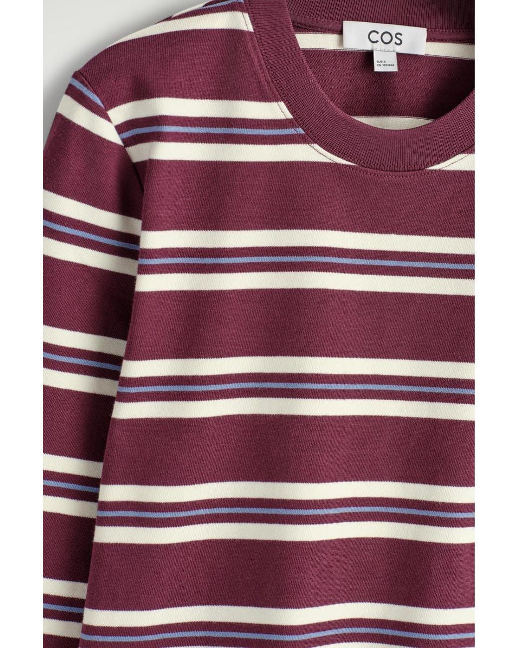 COS Red Clean Cut Long-Sleeved T-Shirt