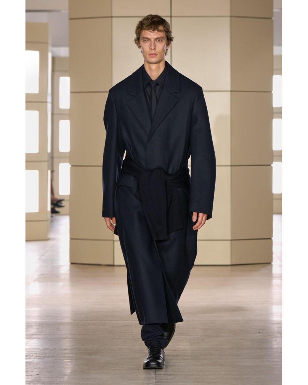 COS Blue Tailored Wool Coat for men