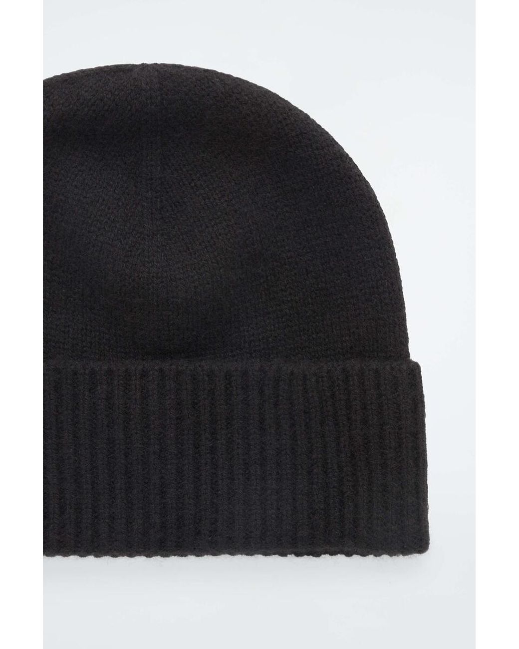 COS Black Pure Cashmere Beanie