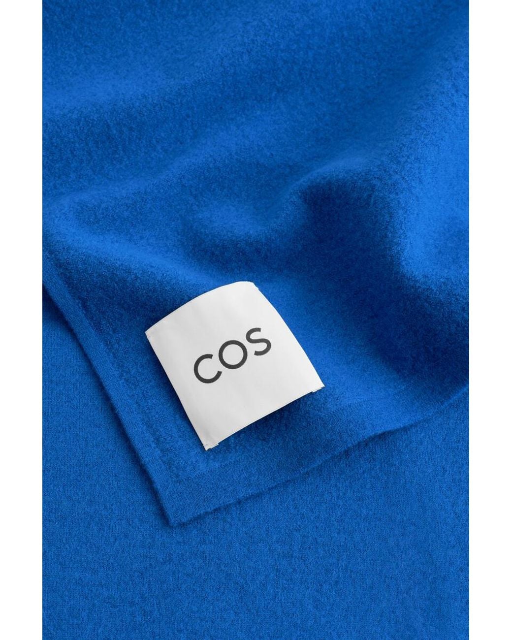 COS Blue Boiled Wool Scarf for men