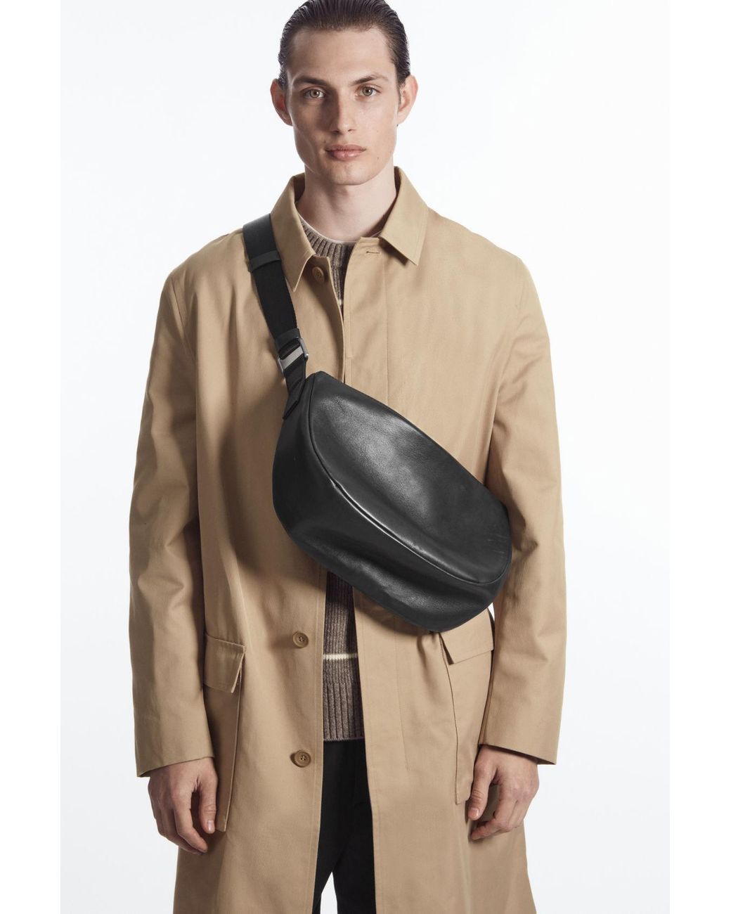 COS Crescent Crossbody Bag - Leather in Black for Men | Lyst COS Crescent Crossbody Bag - Leather in Black for Men | Lyst
